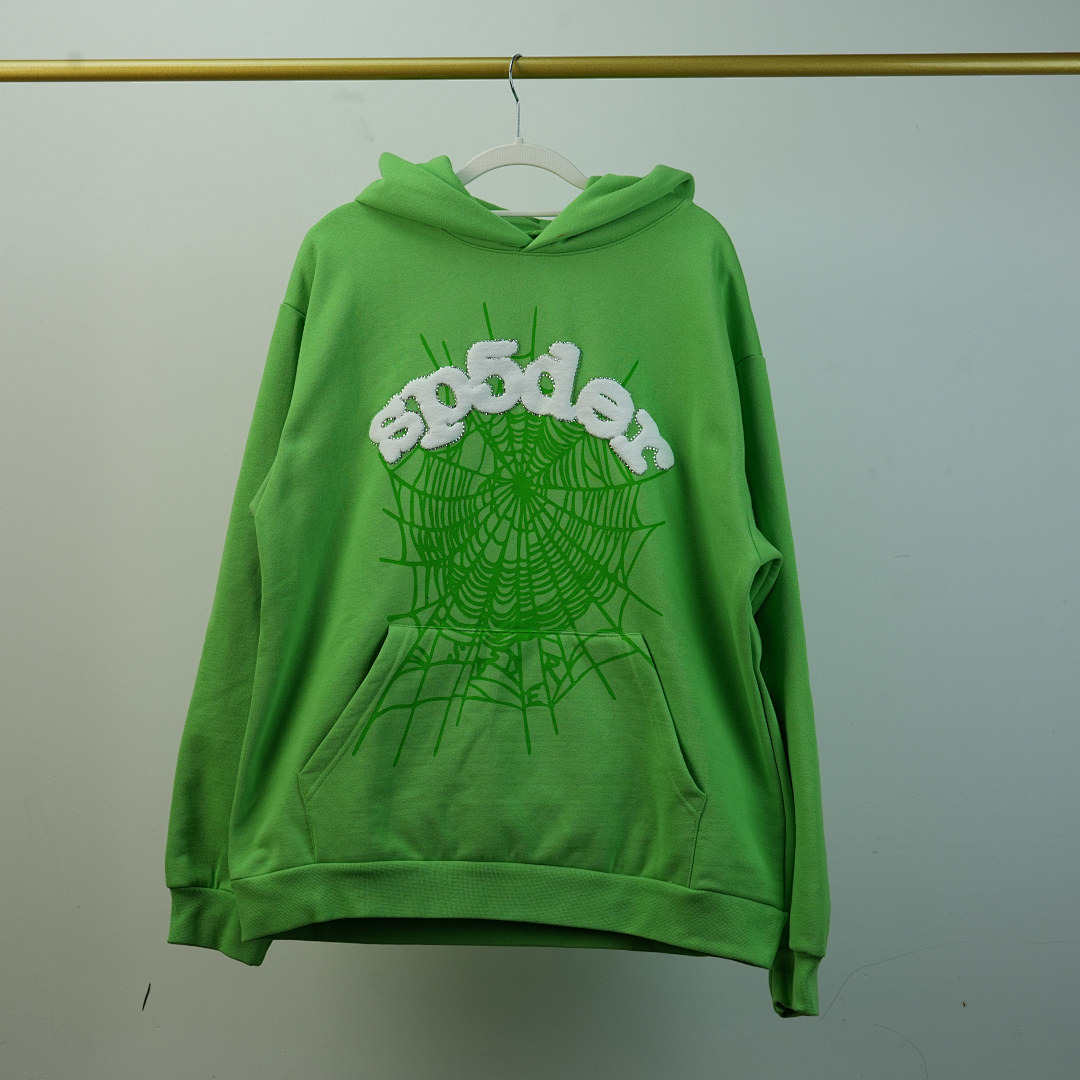 Other 50 Sp5Der Web Hoodie Slime (Green) - Image 58