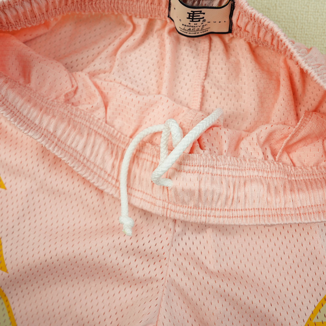 Chanel 80 Eric Emanuel EE Short Rose Quartz/Velow Bolt - Image 11