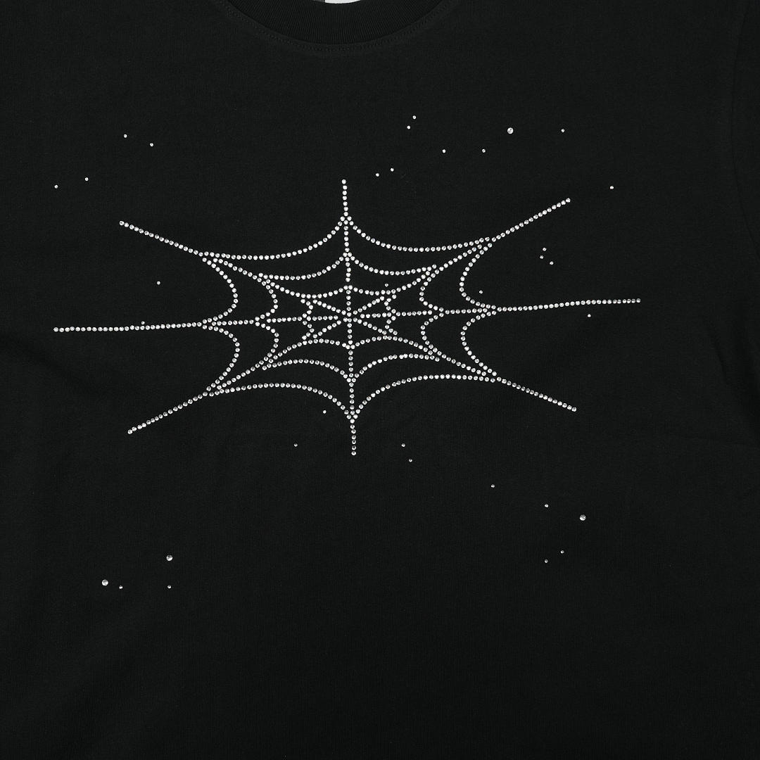 Other 115 Sp5Der Rhinestone Silk TeeBlack - Image 5