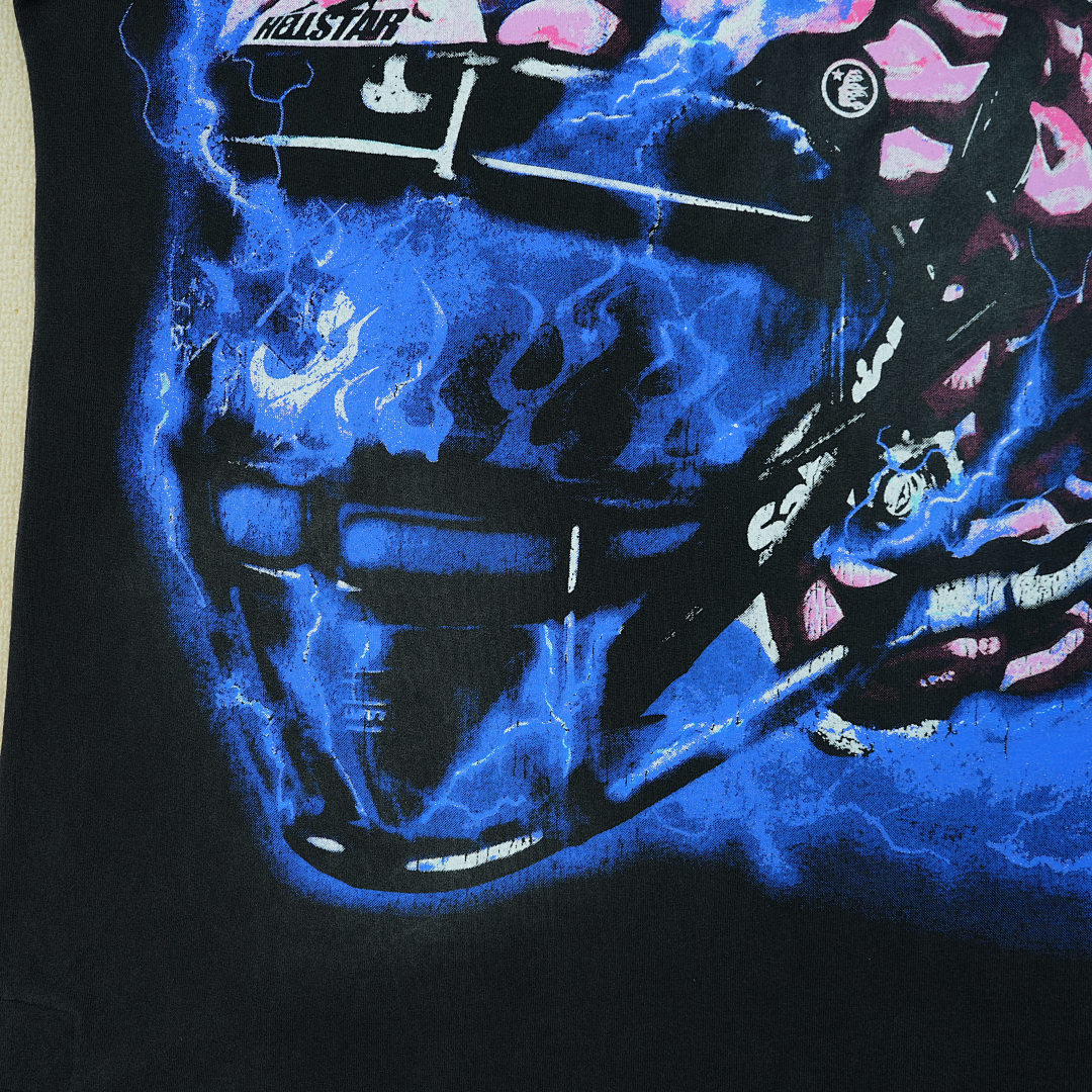 Other 240 Hellstar Powered ByThe Star T-Shirt (Black) - Image 12