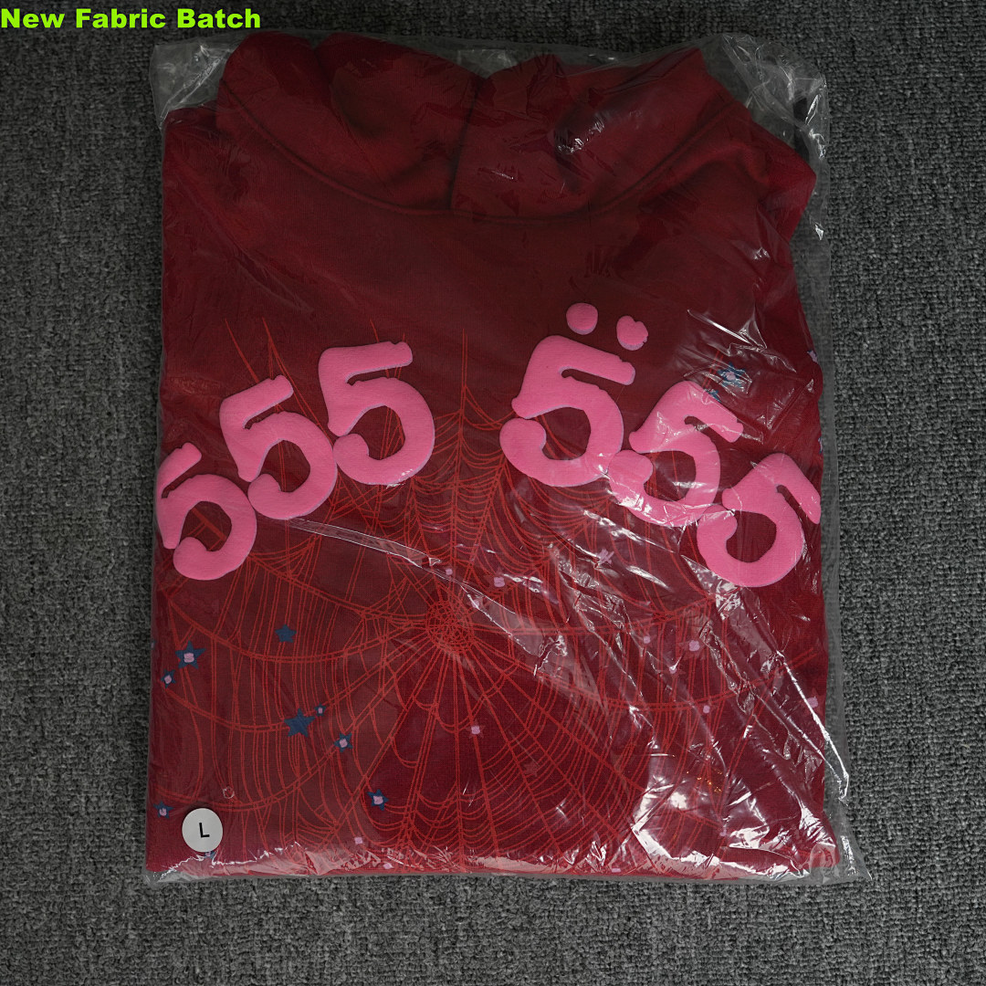 Other Sp5Der Worldwide Red Angel Number 555 Hoodie - Image 17