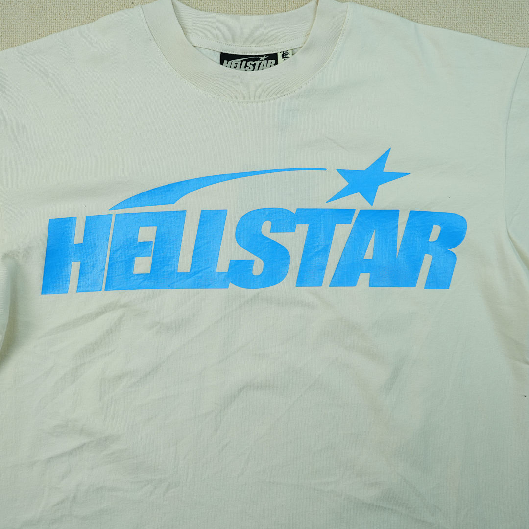 Other 195 Hellstar Classic T-Shirt White/Blue (Regular Print) - Image 9