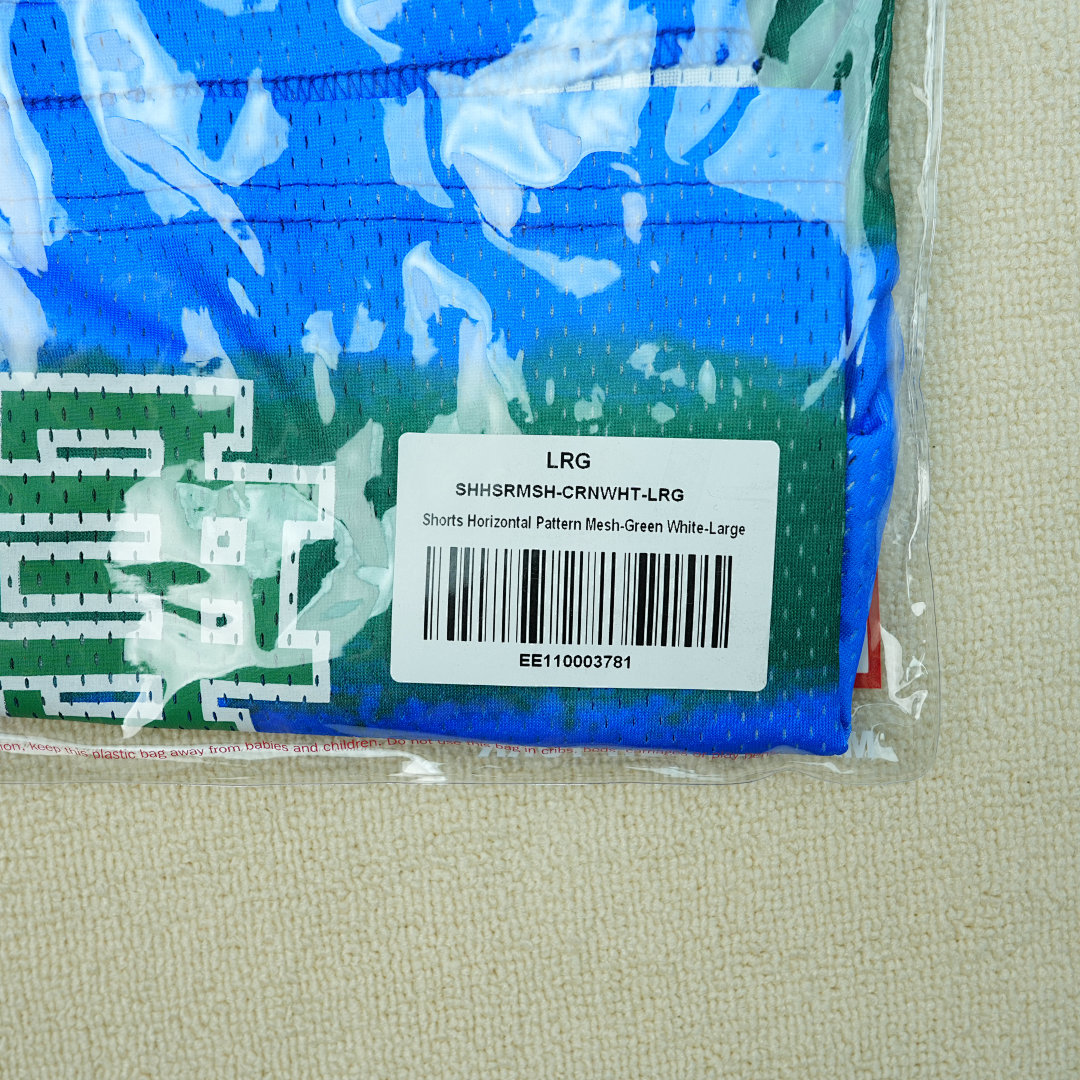 Chanel 80 Eric Emanuel EE Short Blue/Green Stripe - Image 5