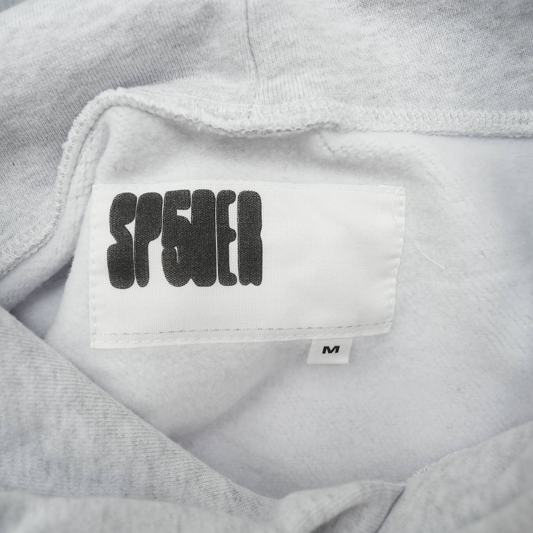 Other 265 Sp5Der Rhinestone Beluga Hoodie Heather (Grey) - Image 8