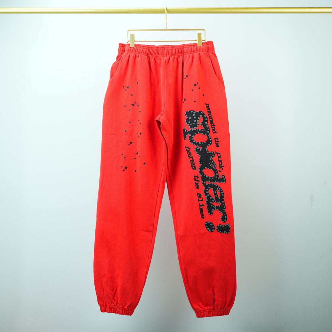 Other Sp5Der P*NK V2 Sweatpant (Red) - Image 4