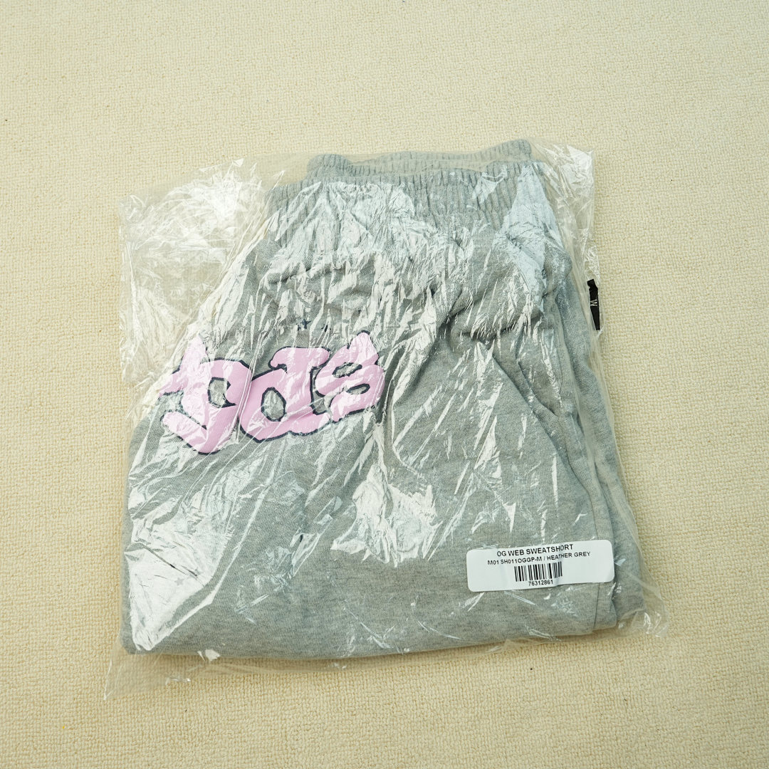 Other 175 Sp5Der OG Web Logo Sweat ShortHeather (Grey) - Image 3