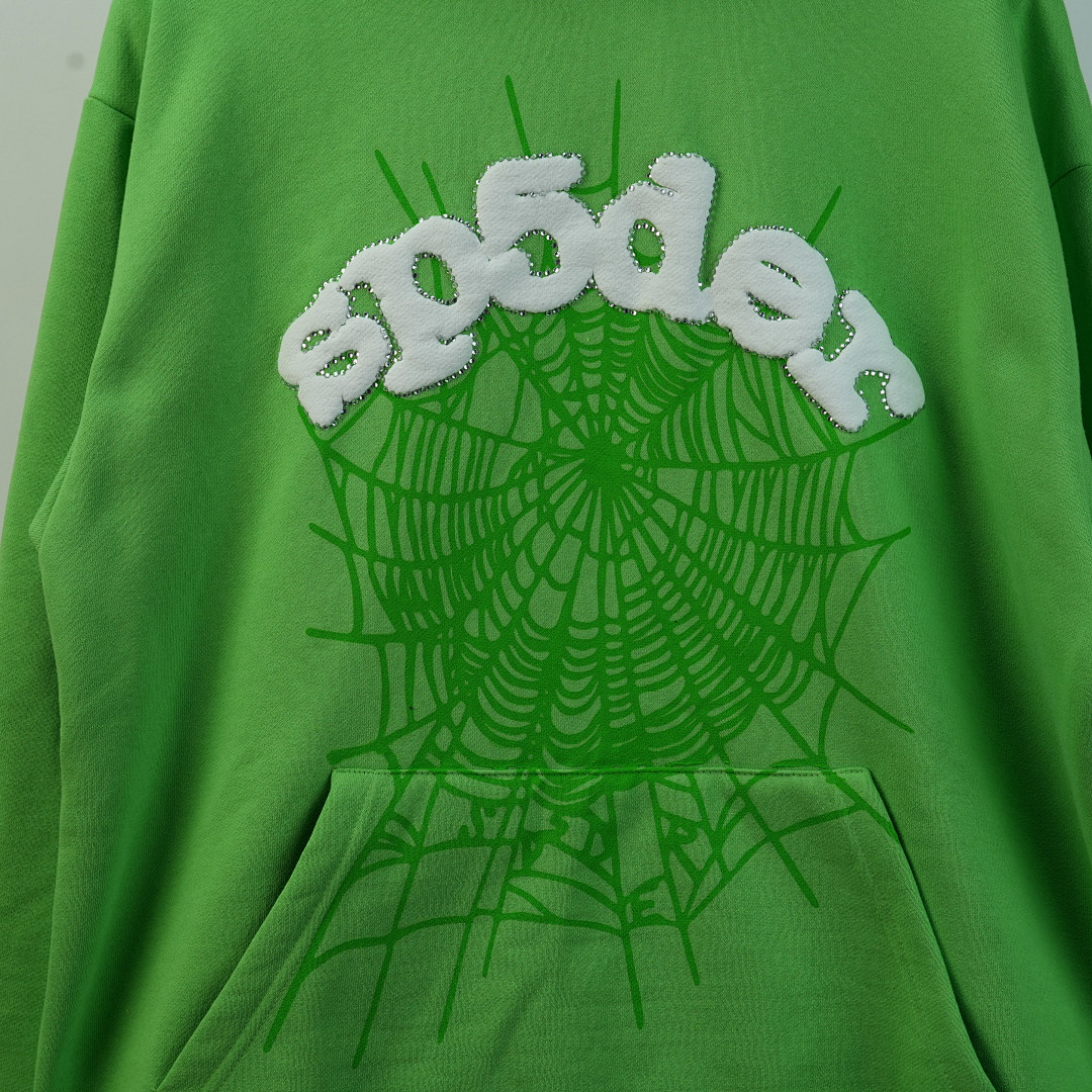 Other 50 Sp5Der Web Hoodie Slime (Green) - Image 53