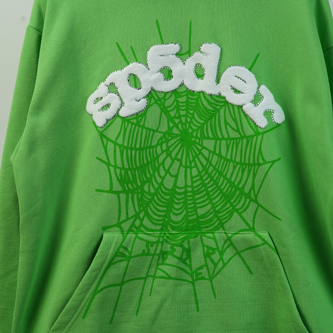 Other 50 Sp5Der Web Hoodie Slime (Green) - Image 54