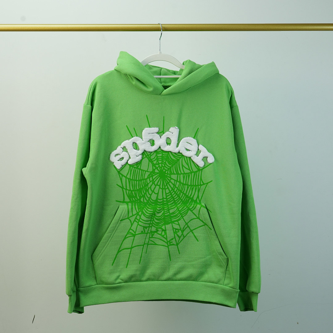 Other 50 Sp5Der Web Hoodie Slime (Green) - Image 42