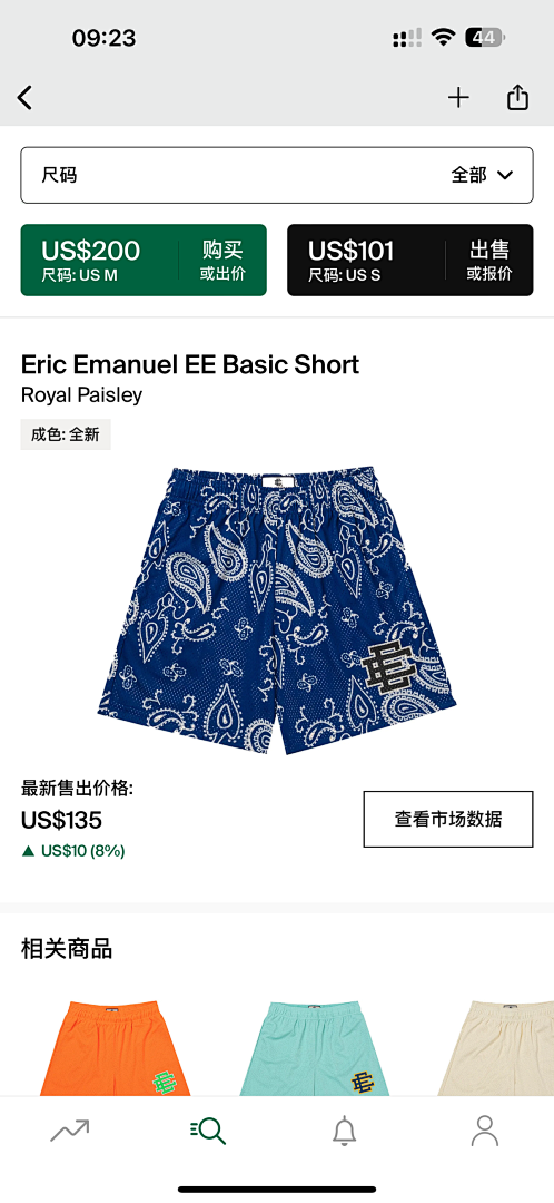 Chanel 80 Eric Emanuel EE Basic Short Royal Paisley