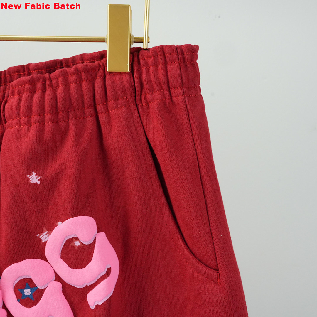 Other Sp5Der Worldwide Red Angel Number 555 Sweatpants - Image 8