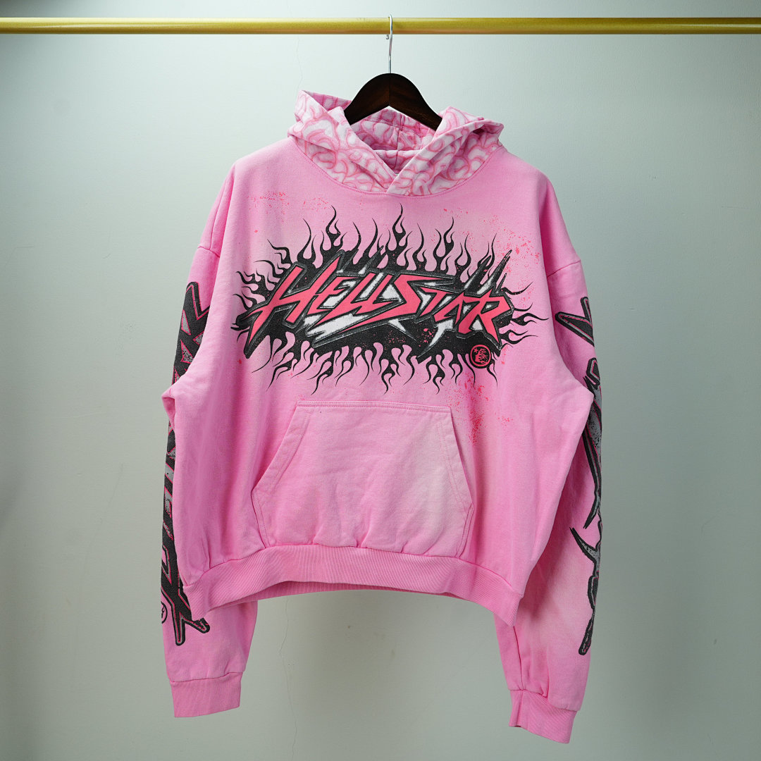 Other 415 Hellstar Brainwashed With Brain Hoodie (Pink) - Image 5