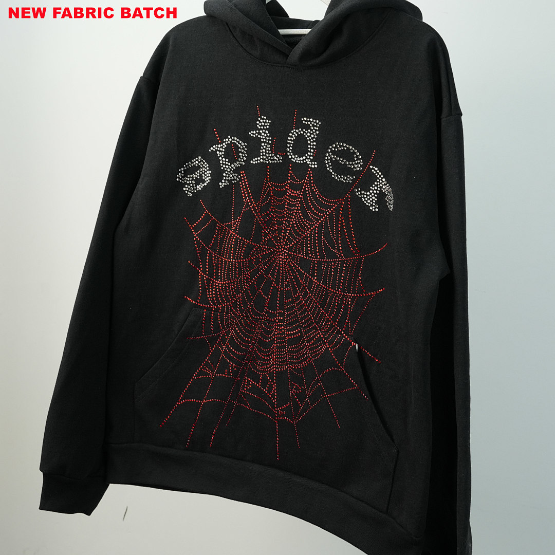 Other 240 Sp5Der Rhinestone Logo Hoodie/ (Black) - Image 41