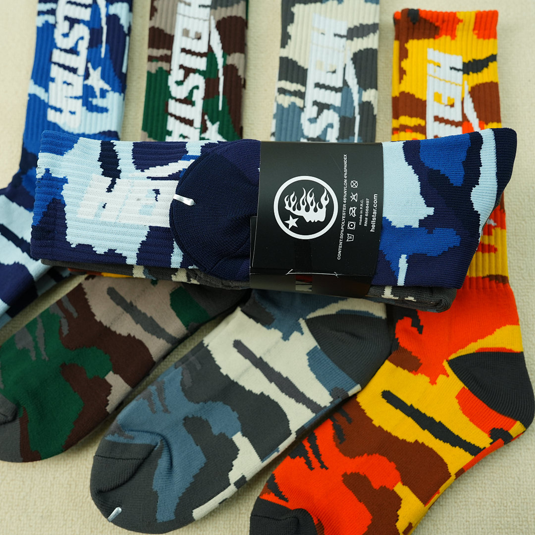 Other 39 Hellstar Logo Socks Camo (4 Pack) - Image 13