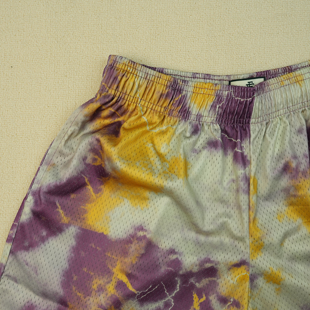 Chanel 80 Eric Emanuel EE Basic Short Purple Tie Dye/Yellow - Image 10