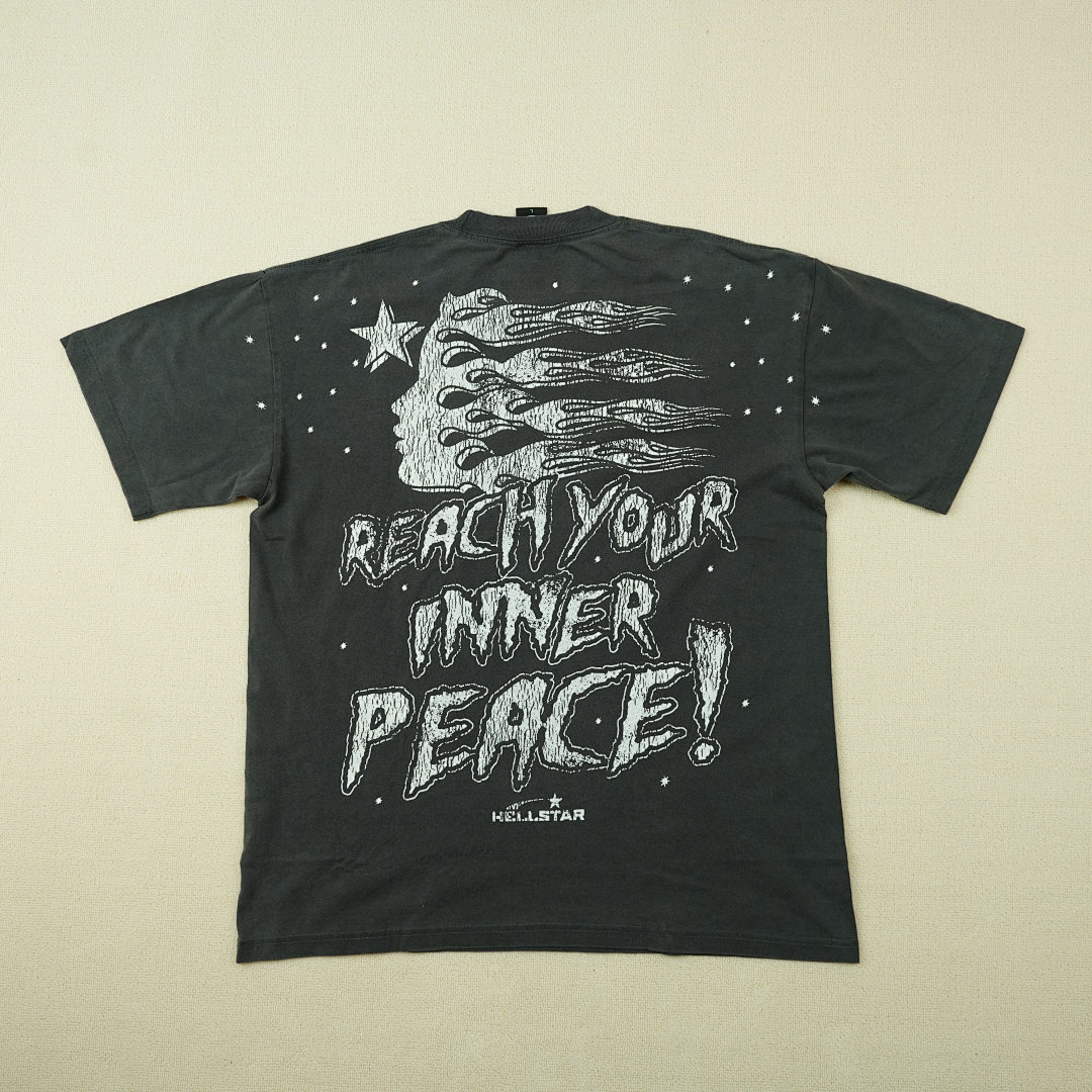 Other 65 Hellstar Studios Inner Peace Short Sleeve Tee Shirt (Black) - Image 29