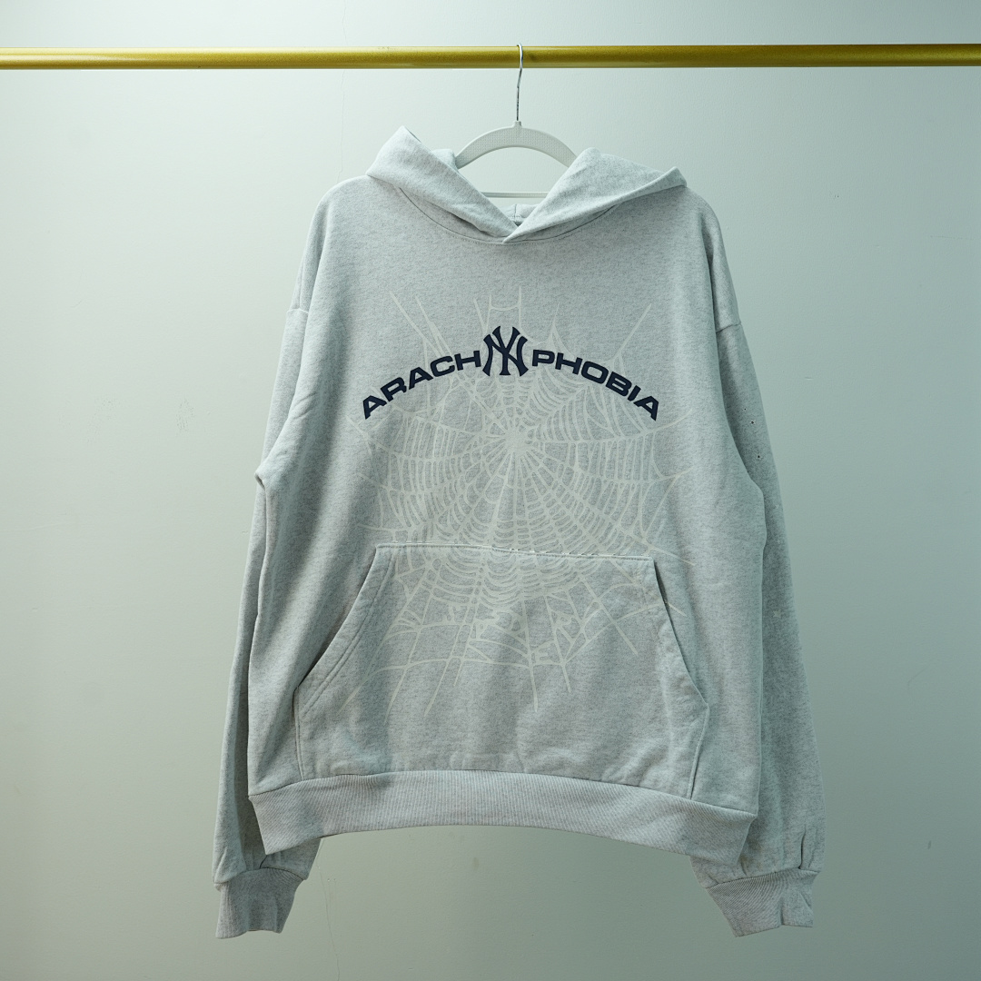 Other 265 Sp5Der Arach NY Phobia Hoodie Ash (Grey) - Image 7