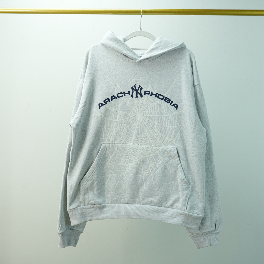 Other 265 Sp5Der Arach NY Phobia Hoodie Ash (Grey) - Image 11