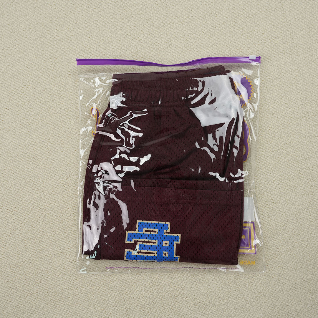 Chanel 80 Eric Emanuel EE Basic Shorts Maroon/Royal - Image 3