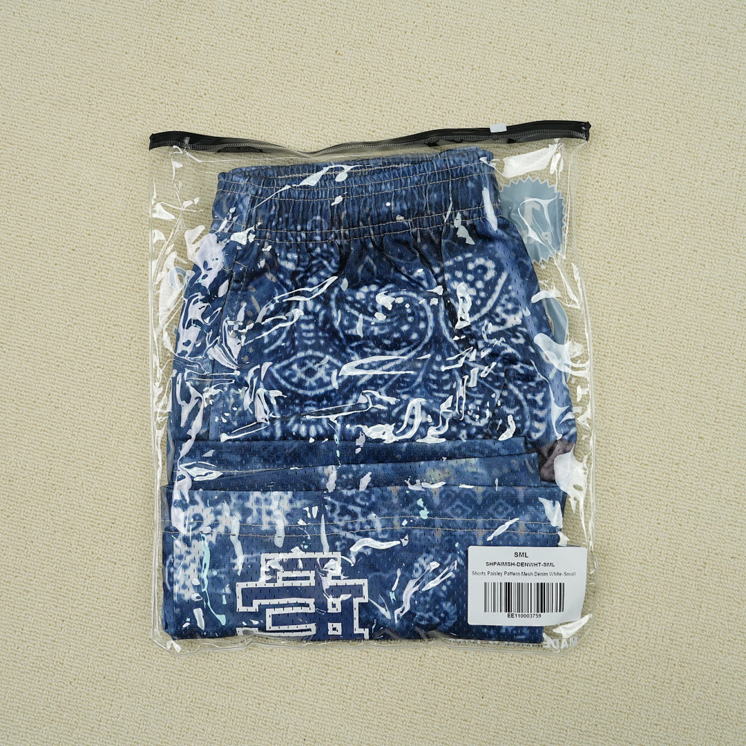 Chanel 80 Eric Emanuel EE Basic Short Blue Paisley (SS24) - Image 3