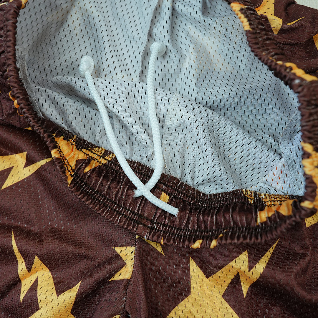 Chanel 80 Eric Emanuelx BAPE Miami Basic Short Brown/Yellow - Image 15