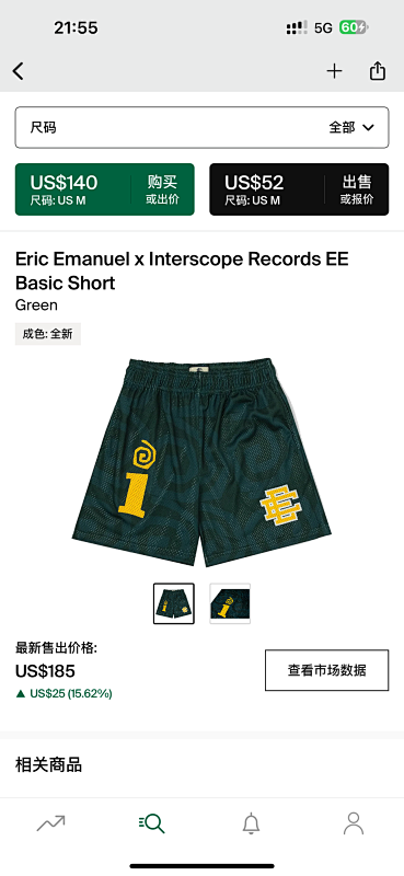 Chanel 80 Eric Emanuel X Interscope Records EE Basic Short
