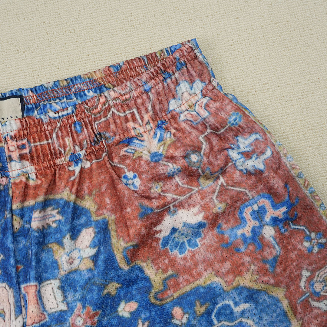 Chanel 80 Eric Emanuel EE Basic Rug Print Short White/Navy - Image 8