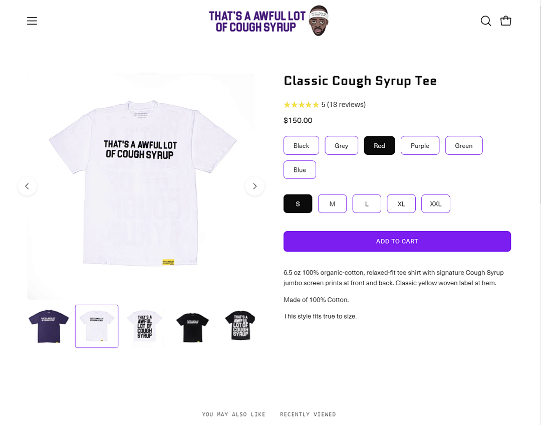Other 95 THAT'S A AWFUL LOT OF COUGH SYRUP T-Shirts - Image 3