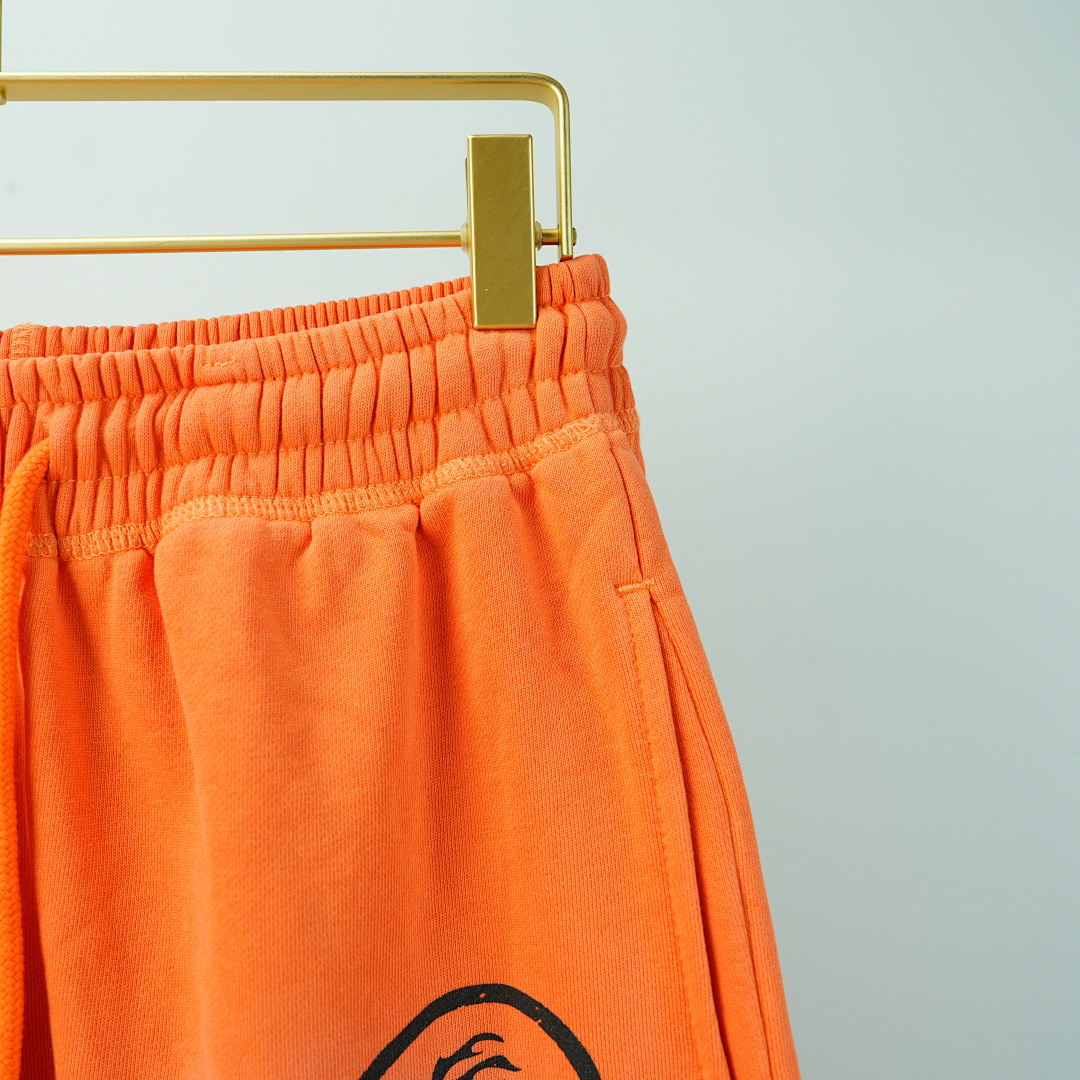 Other Hellstar Fire Orange Closed Elastic Bottom Sweatpants Dye - Image 22