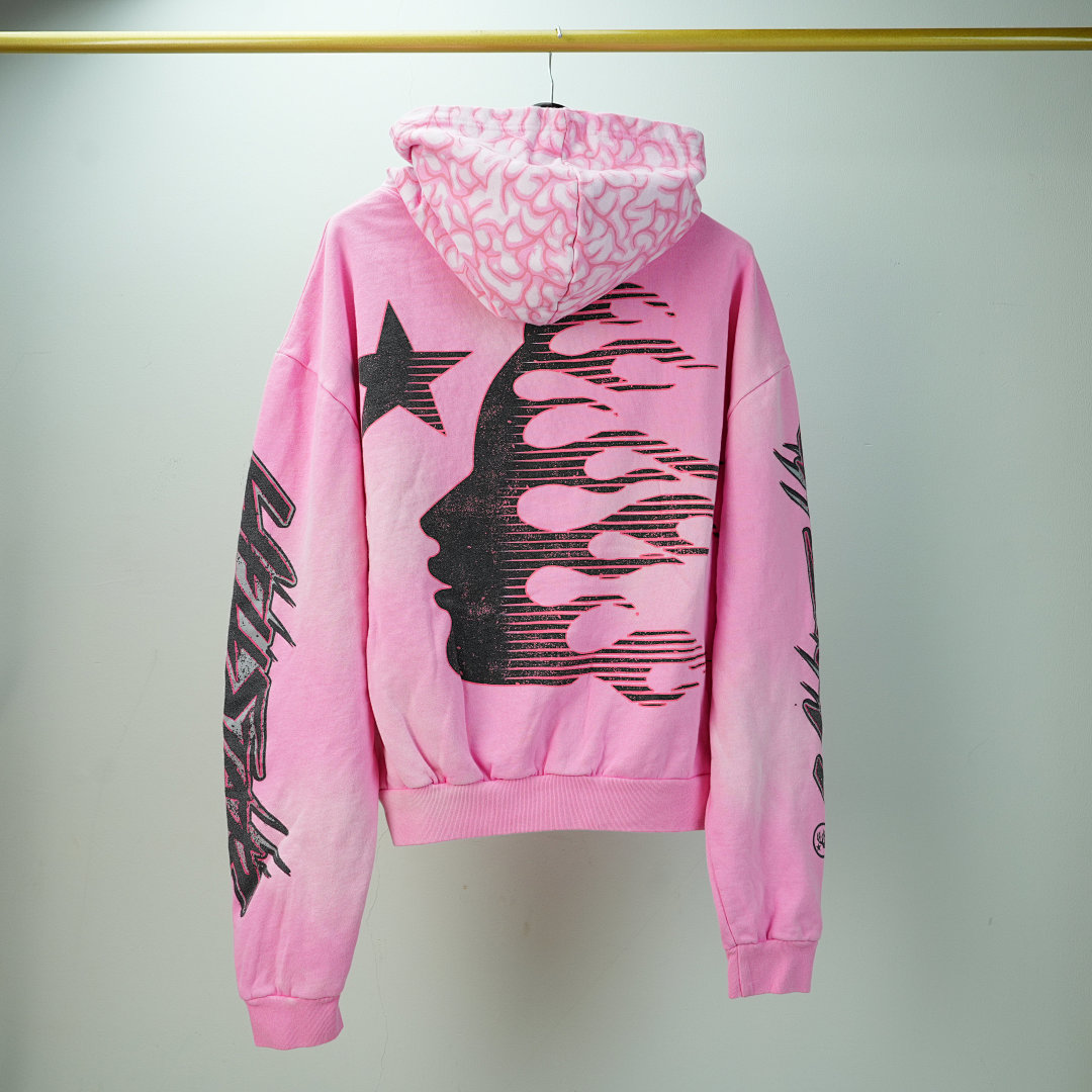 Other 415 Hellstar Brainwashed With Brain Hoodie (Pink) - Image 25