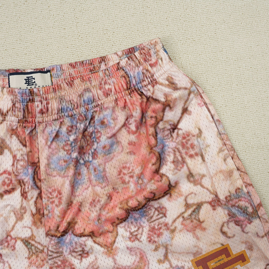Chanel 80 Eric Emanuel EE Basic Rug Print Short White/Pink - Image 9