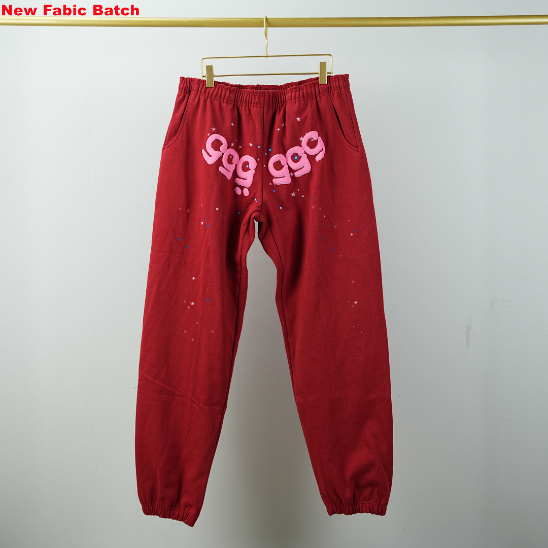 Other Sp5Der Worldwide Red Angel Number 555 Sweatpants - Image 18