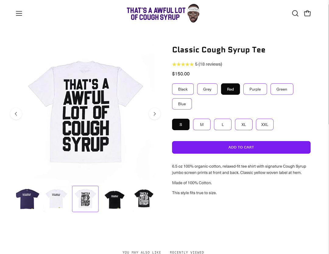 Other 95 THAT'S A AWFUL LOT OF COUGH SYRUP T-Shirts - Image 2