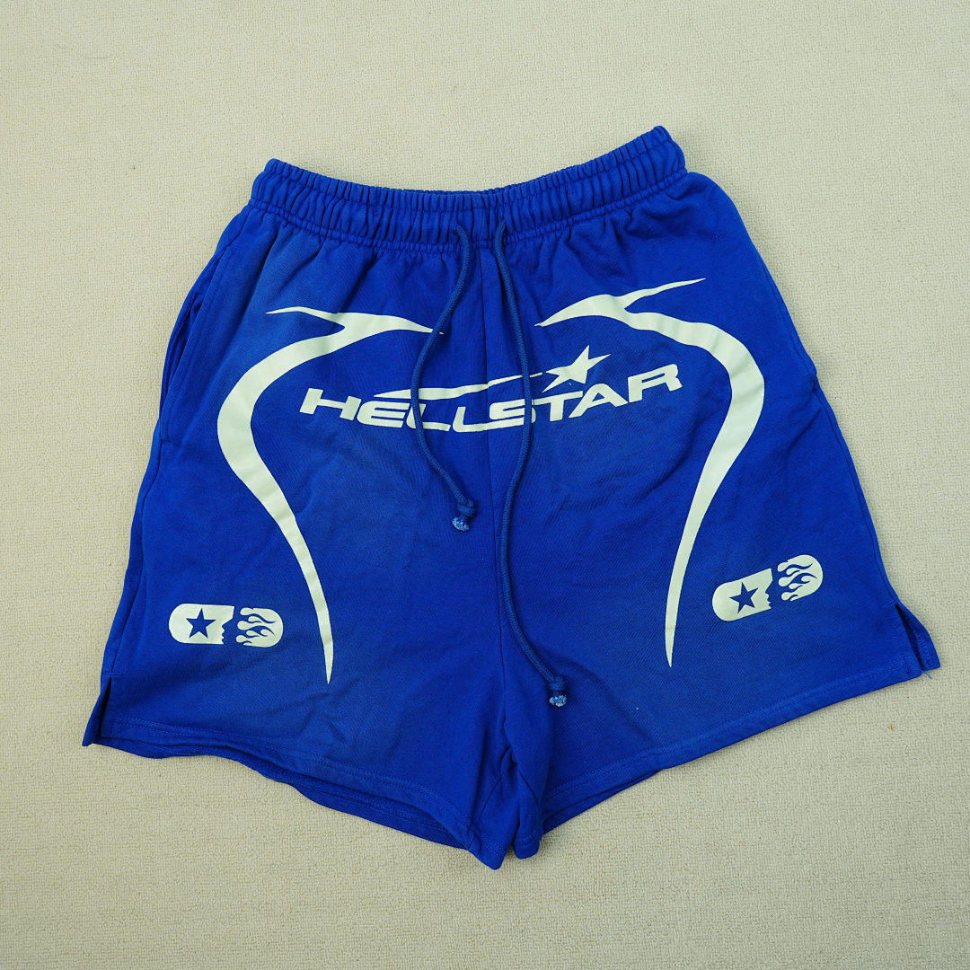 Other 260 Hellstar Warm Up Shorts (Blue) - Image 5