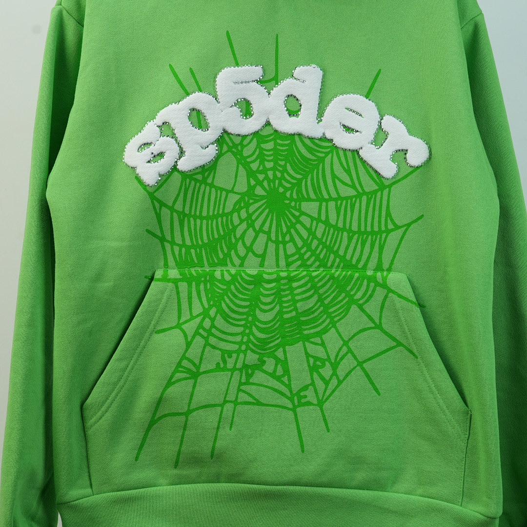 Other 50 Sp5Der Web Hoodie Slime (Green) - Image 78