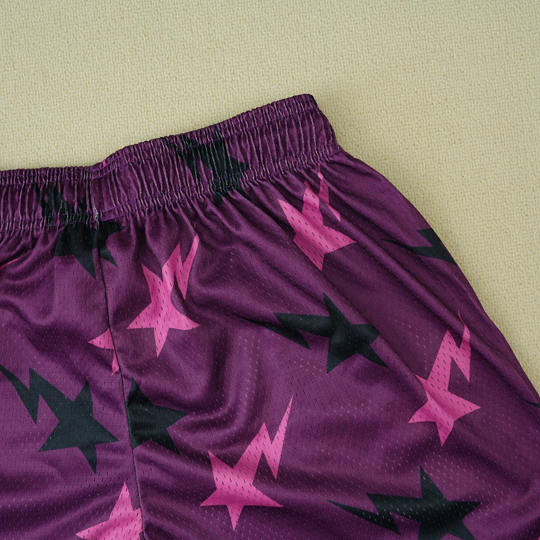 Chanel 80 Eric Emanuelx BAPE Miami Basic ShortPurple/Pink/Black - Image 8
