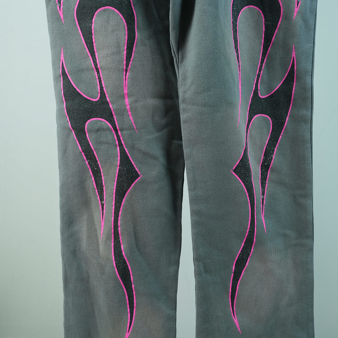 Other 380 Hellstar Grey Future Flame Sweatpants - Image 16