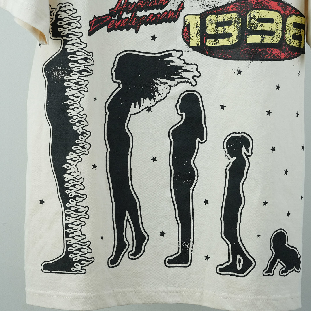 Other 155 Hellstar Studios Cranium Short Sleeve Tee Shirt (Cream) - Image 22