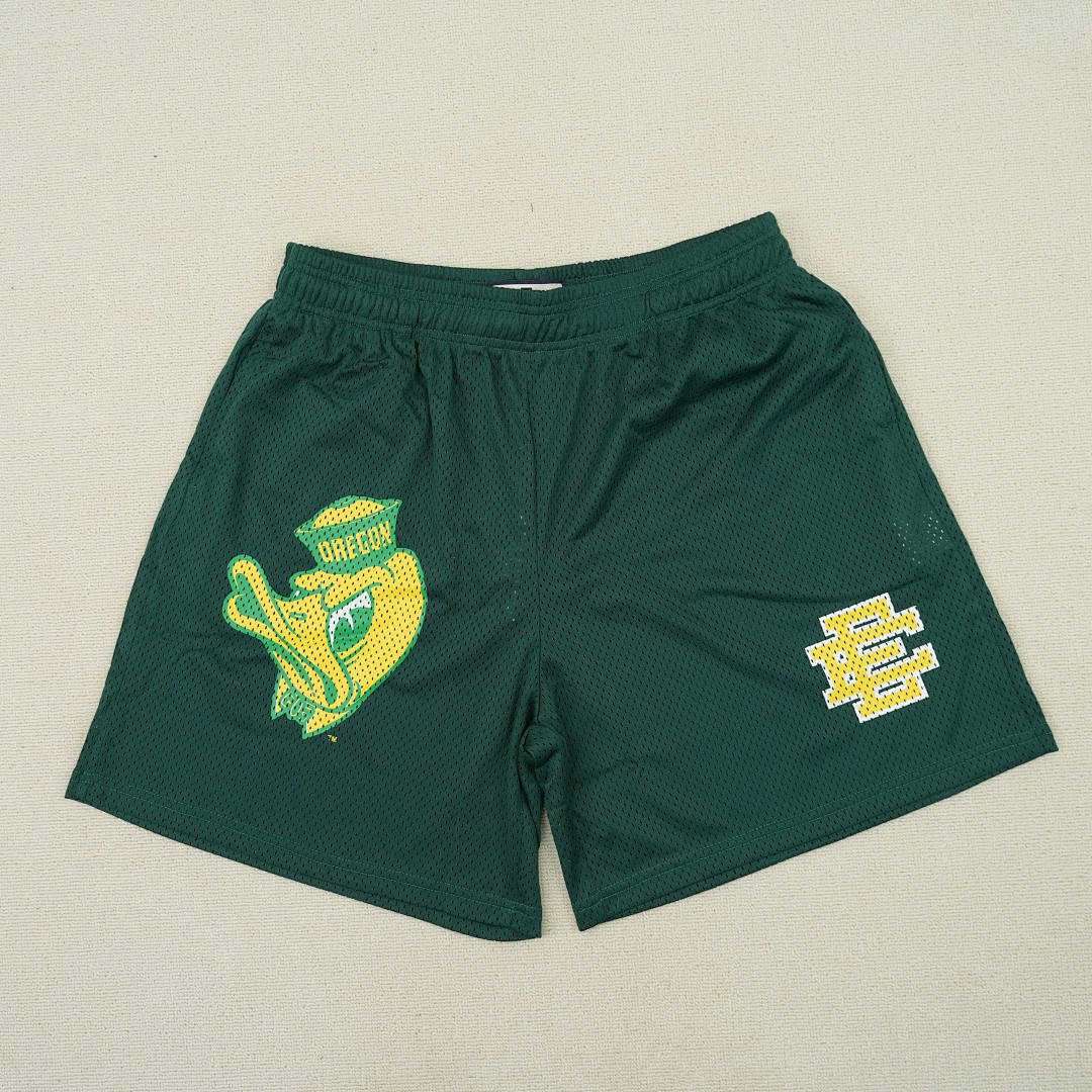 Chanel 80 Eric Emanuel EE Basic University Of Oregon Short Green/Yellow - Image 4
