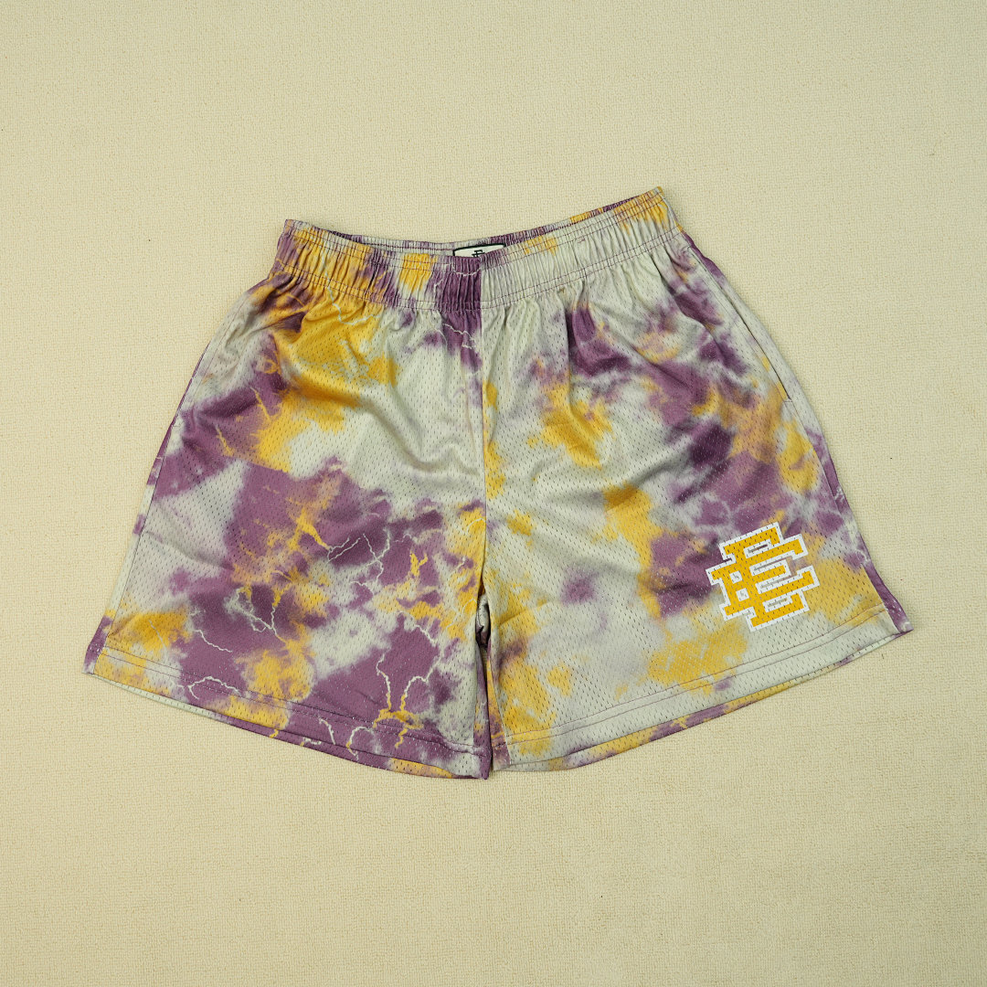 Chanel 80 Eric Emanuel EE Basic Short Purple Tie Dye/Yellow - Image 5
