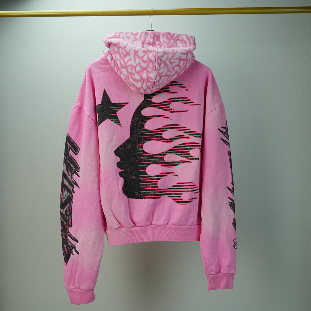 Other 415 Hellstar Brainwashed With Brain Hoodie (Pink) - Image 23
