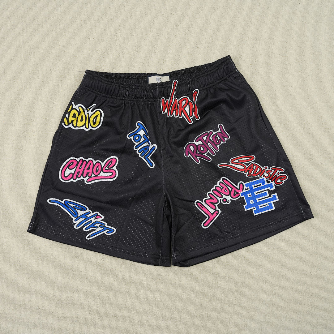 Chanel 80 Eric Emanuel X Matty Boy EE Shorts Black/Blue - Image 7