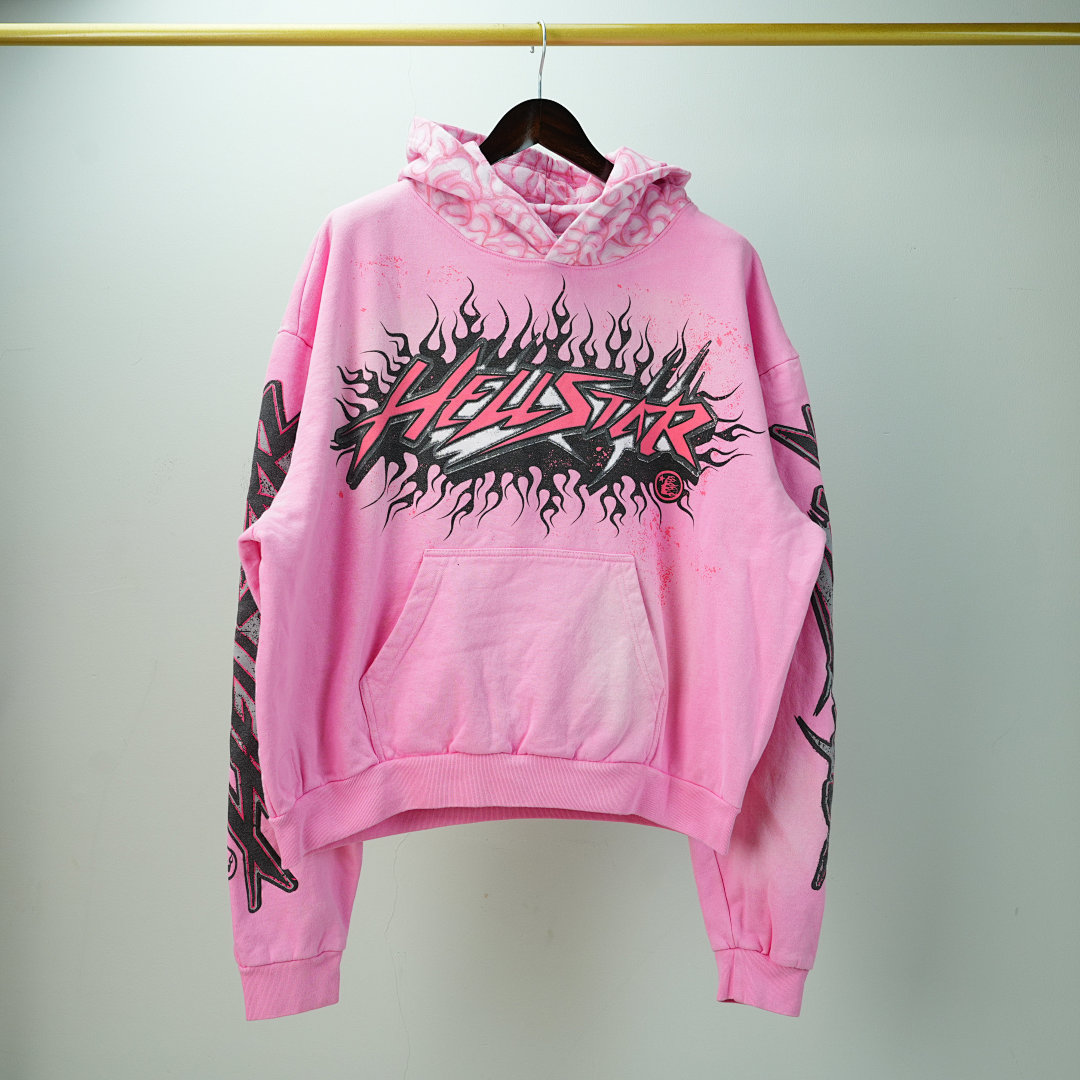 Other 415 Hellstar Brainwashed With Brain Hoodie (Pink) - Image 6