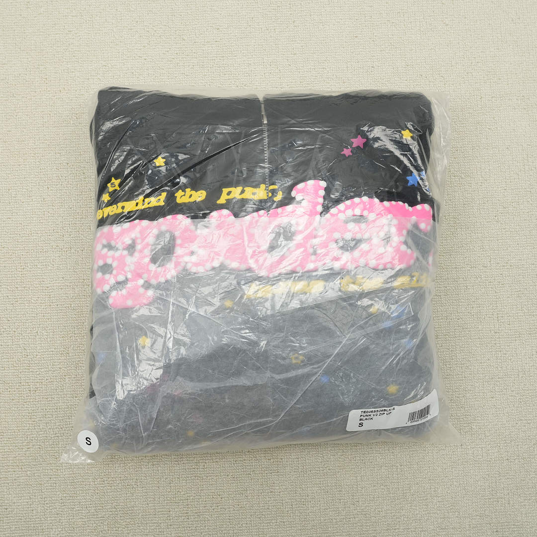 Other 285 Sp5Der Punk V2 Zip Up Hoodie (Black) - Image 3