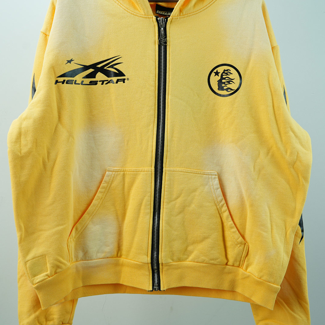 Other 380 Hellstar Sports Zip-Up SweatshirtYellow - Image 8