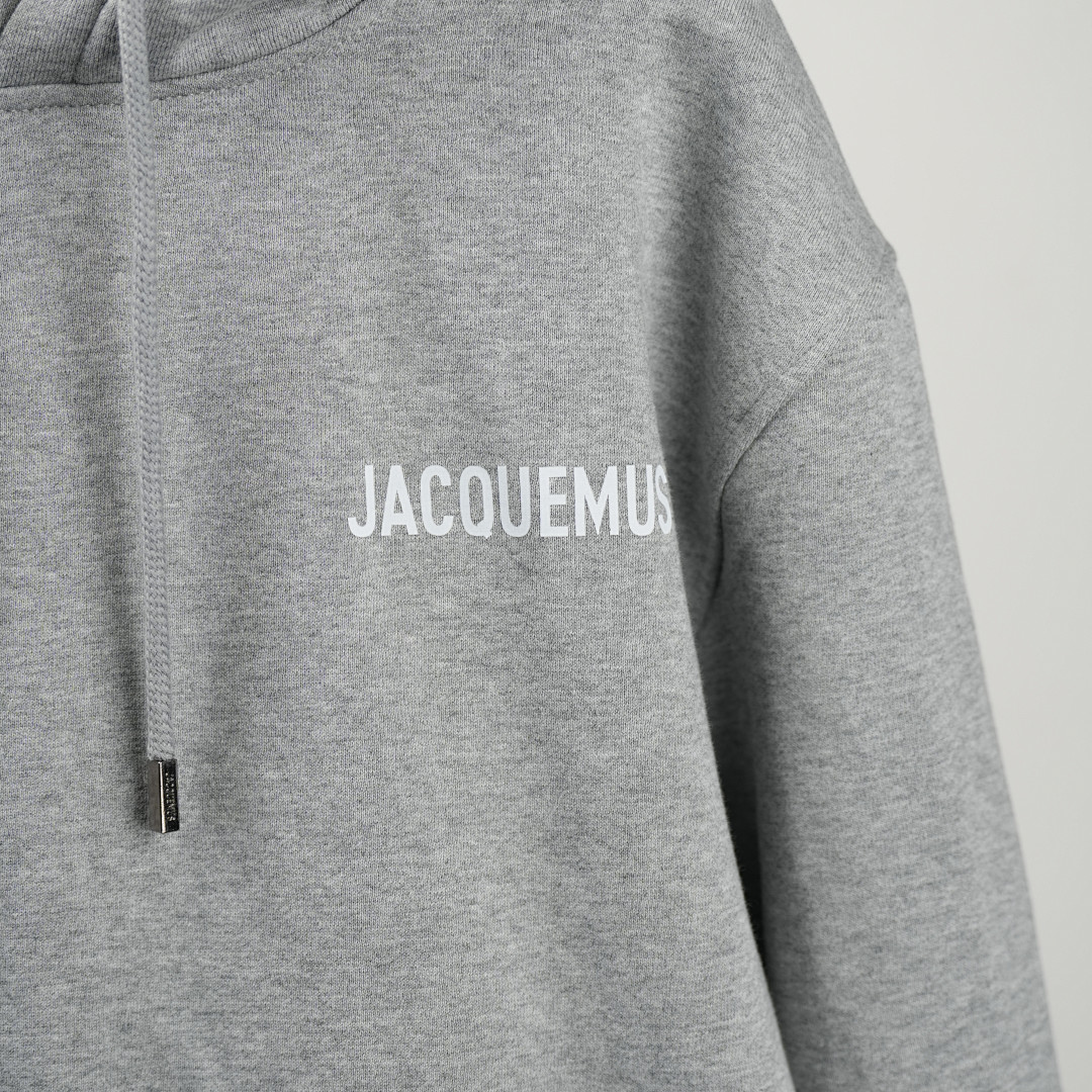 On Running Jacquemus Le Sweatshirt Hooded (Grey) - Image 4