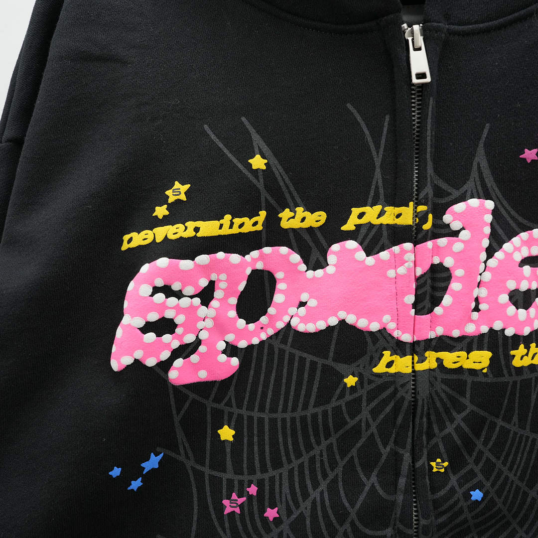 Other 285 Sp5Der Punk V2 Zip Up Hoodie (Black) - Image 8