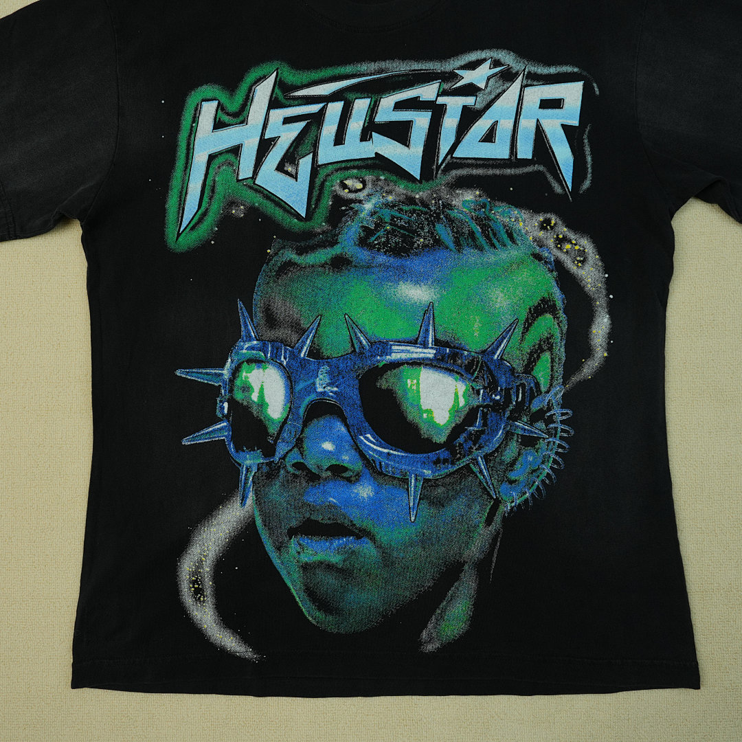 Other 65 Hellstar The Future T-Shirt Black/Blue - Image 9