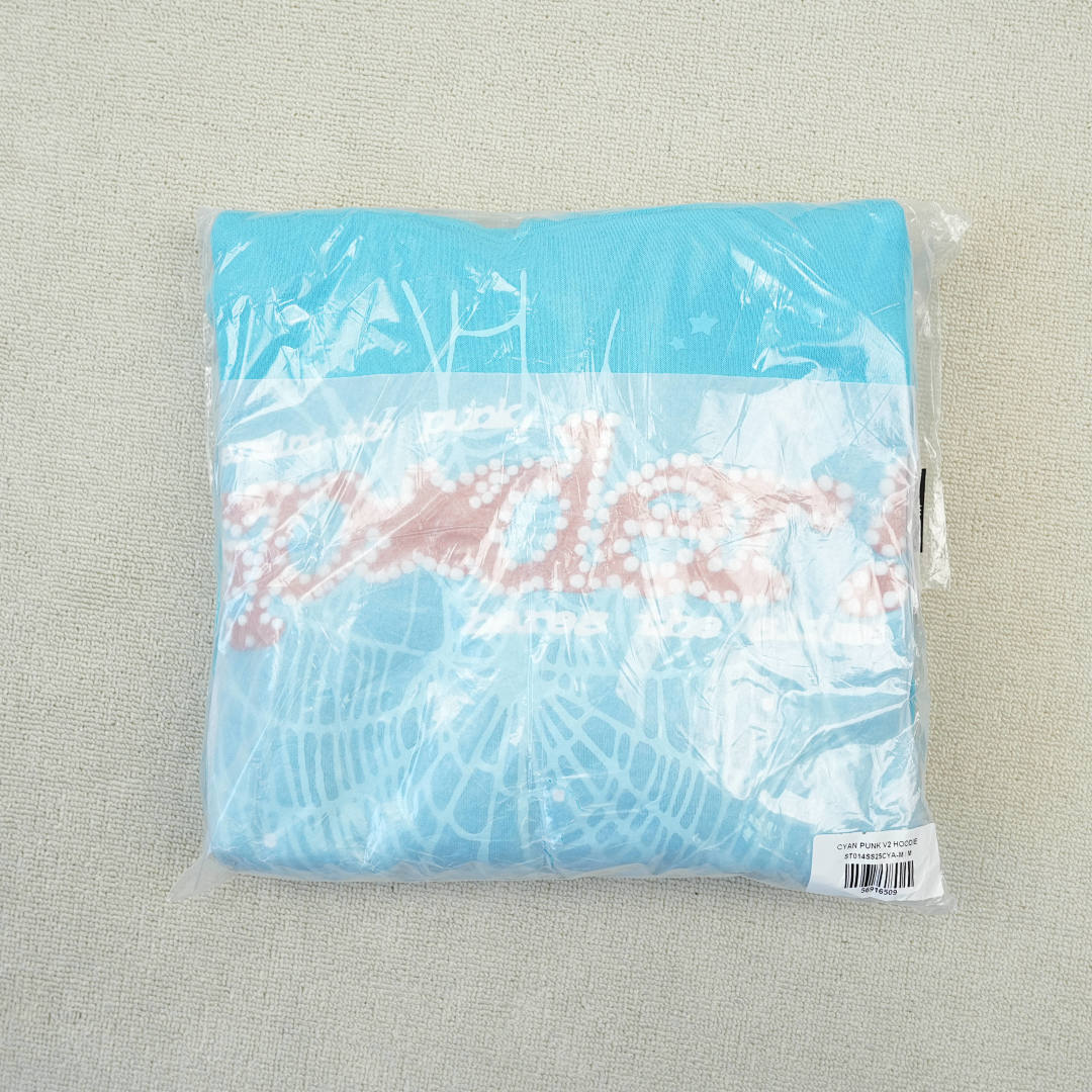 Other 265 Sp5Der Punk V2 Hoodie Cyan - Image 2