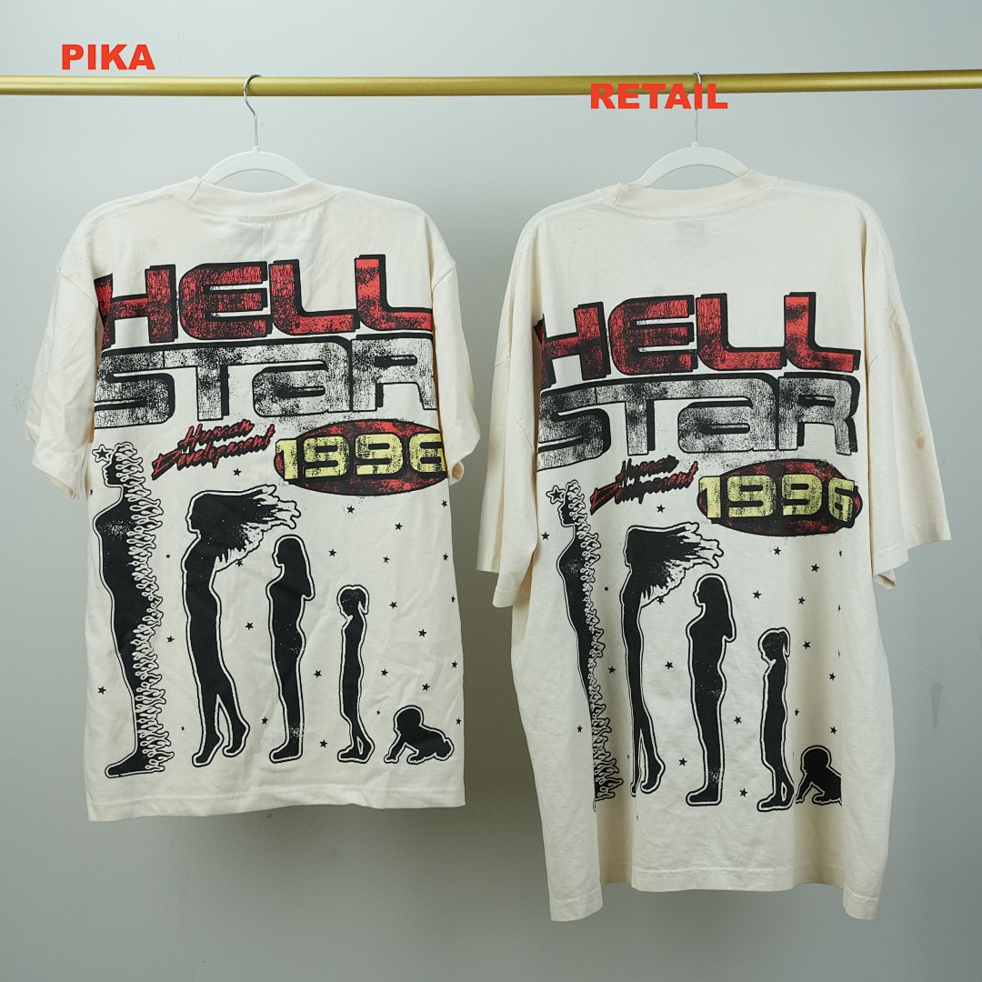 Other 155 Hellstar Studios Cranium Short Sleeve Tee Shirt (Cream) - Image 7